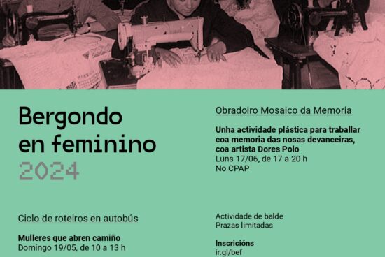 O ‘Bergondo en feminino’ celebra o seu quinto aniversario con tres novas roteiros e un taller